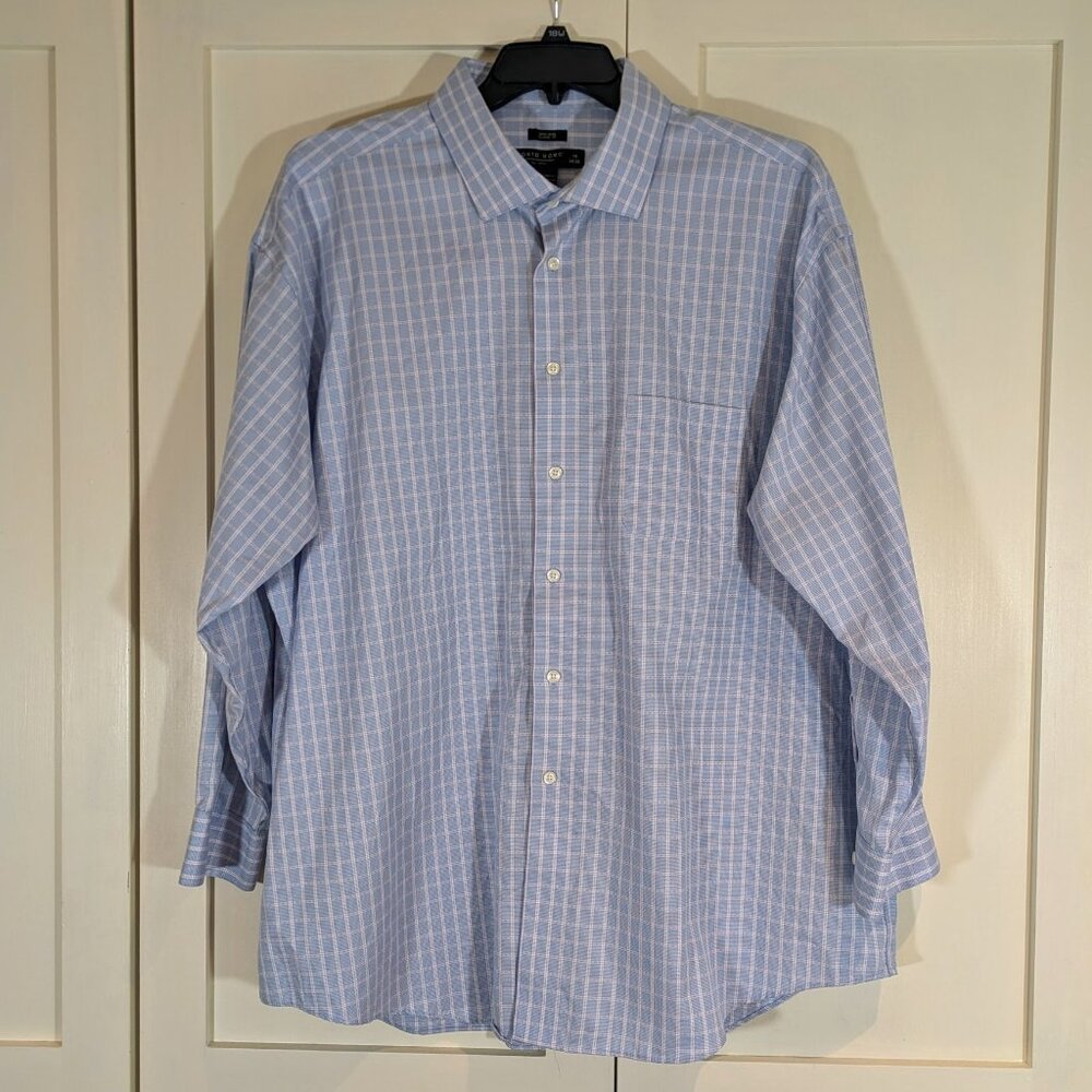 Pronto Uomo Men's Dress Shirt 19 34/35 NWOT Spread Collar 100% Egyptian Cotton